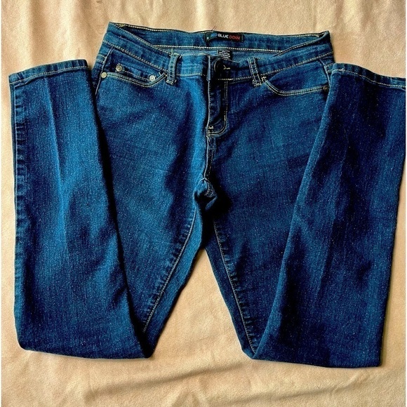 Red Blue Denim Women’s  Juniors Size 3 - Picture 1 of 9